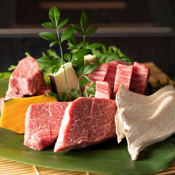 厚切り松阪牛ヒレ三種盛り